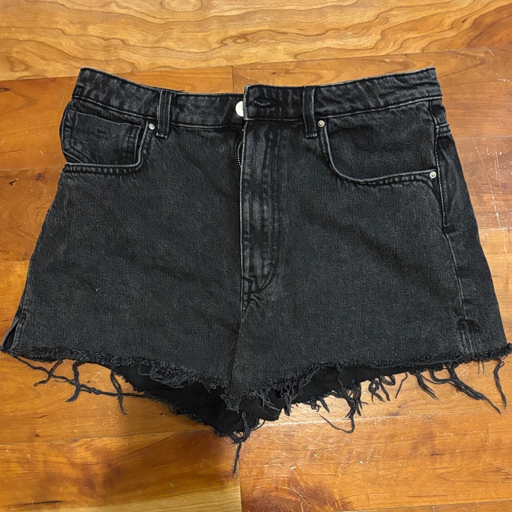 Zara Black Denim Women Shorts